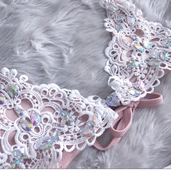 Rhine stone lace bikini - Picture 5 of 6